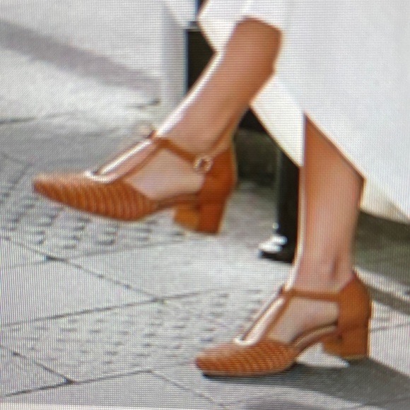 Closed Square Toe Tan Mary Jane’s Woven Women's Shoes Size 8 - Picture 2 of 7